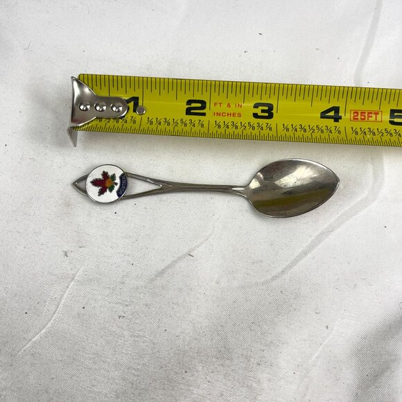 Vintage GMG Canada Montreal Souvenir Collectible Spoon With Enamel Maple Leaf De - Picture 8 of 8